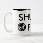 De officiële grond Zero SHUDDA FUH CUP. Tweekleurige Koffiemok (Links)