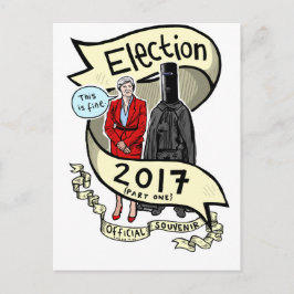 De officiële Laurie Pink-verkiezingen 2017 in Souv Briefkaart