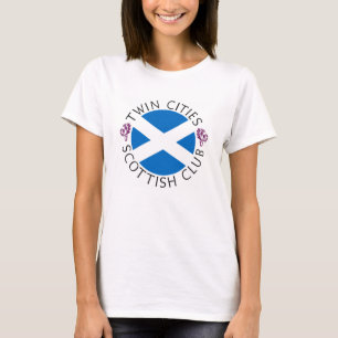 De officiële logo van de Scottish Club van Twin Ci T-shirt