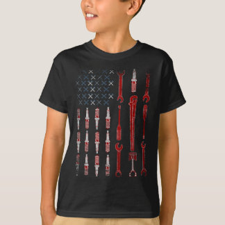 De officiële monteur VS vlag T-shirt