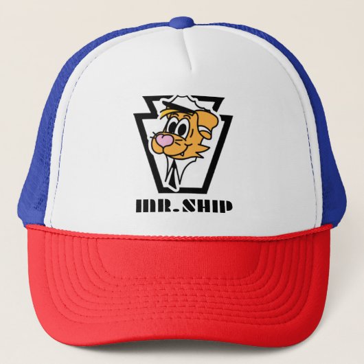 De officiële Mr Ship Trucker Hoed Trucker Pet (Voorkant)