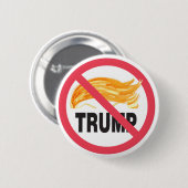 De officiële NO TRUMP ZONE-toets. Ronde Button 5,7 Cm (Voorkant /achterkant)
