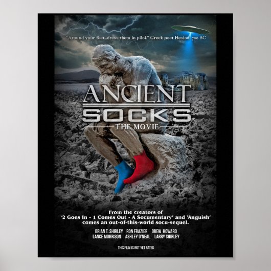 De officiële "oude sokken" poster (Voorkant)