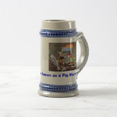 De officiële Pig Mauer Limited Edition Stein Bierpul (Voorkant rechts)