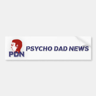 De OFFICIËLE Psycho Dad News Bumpersticker
