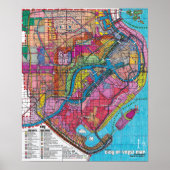 De officiële stad van Voltz Kaart Poster (Voorkant)