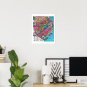 De Officiële Stad van Voltz Plattegrond Poster (2) (Thuiskantoor)