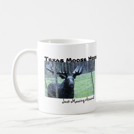 De officiële "Texas Moose House" koffie-Mok Koffiemok (Links)
