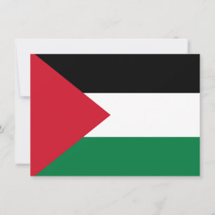 de officiële vlag van de staat Palestina land vlag Bedankkaart