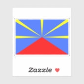 De officieuze vlag van Réunion, Lö Mahavéli (2003) Sticker (Vel)