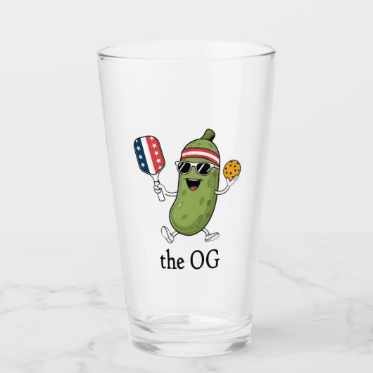 De OG Pickleballer Glas (Voorkant)