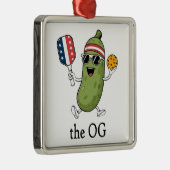 De OG Pickleballer Metalen Ornament (Rechts)