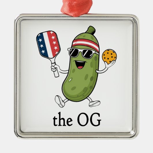 De OG Pickleballer Metalen Ornament (Voorkant)