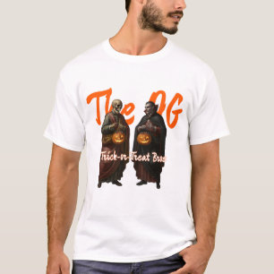 De OG Trick-or-Treat Bros Skeleton & Vampire Ha T-shirt
