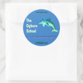 De Ogburn School Dolfijn Mascotte Stickers (Tas)
