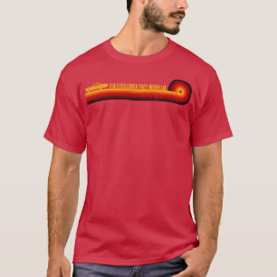 De ogen chico ze liegen nooit retro strepen grappi t-shirt