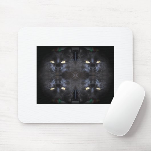 de ogen hebben een witte Muismat (Met muis)