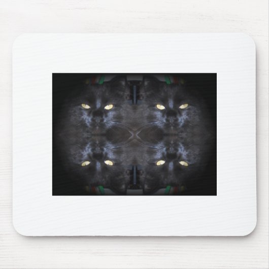 de ogen hebben een witte Muismat (Voorkant)