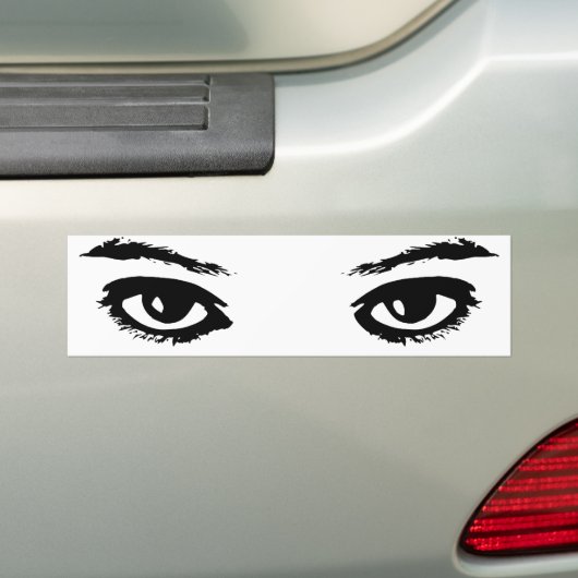 De ogen hebben het bumpersticker (Op auto)