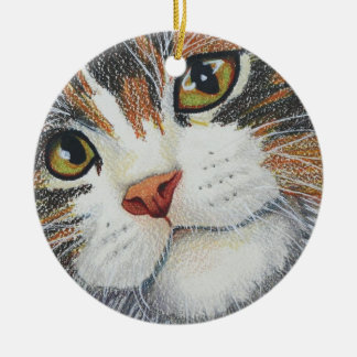 De ogen hebben het keramisch ornament