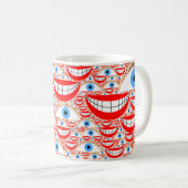 de ogen hebben het koffiemok (Voorkant rechts)