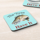 De ogen hebben het. . . Walleyes dat Drankjes Onderzetter (Linkerzijde)