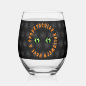 De ogen hebben het wijnglas zonder voet (Voorkant)