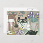 De ogen kijken naar briefkaart (Voorkant / Achterkant)