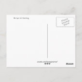 De ogen kijken naar briefkaart (Achterkant)