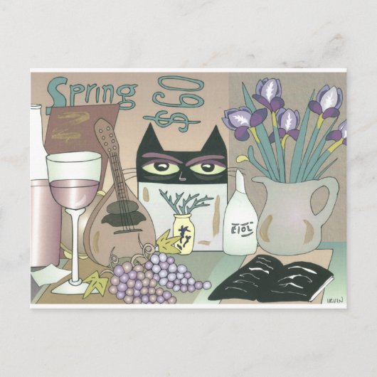 De ogen kijken naar briefkaart (Voorkant)