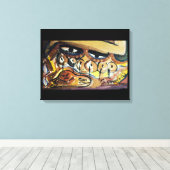 De ogen van de Cemi Canvas Afdruk (Insitu (Houten vloer))