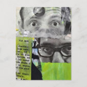 De ogen van de dokter Mixed Media Collage Briefkaart (Voorkant)