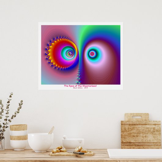 De ogen van de gememmerde poster (Keuken)