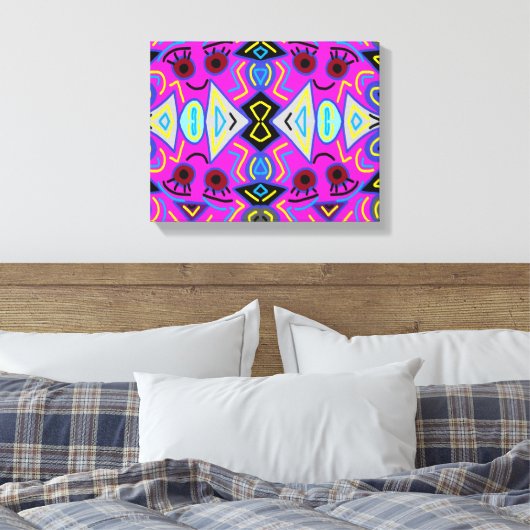 De ogen van de kunstenaar canvas afdruk (Insitu (Slaapkamer))