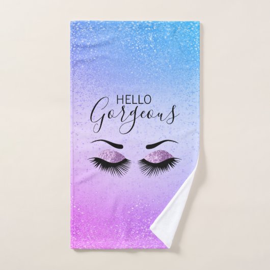 De ogen van de leger op kleurrijke achtergrond bad handdoek (Handdoek)