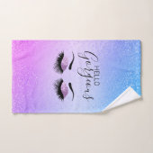 De ogen van de leger op kleurrijke achtergrond bad handdoek (Handdoek)