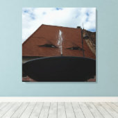 De ogen van de stad canvas afdruk (Insitu (Houten vloer))