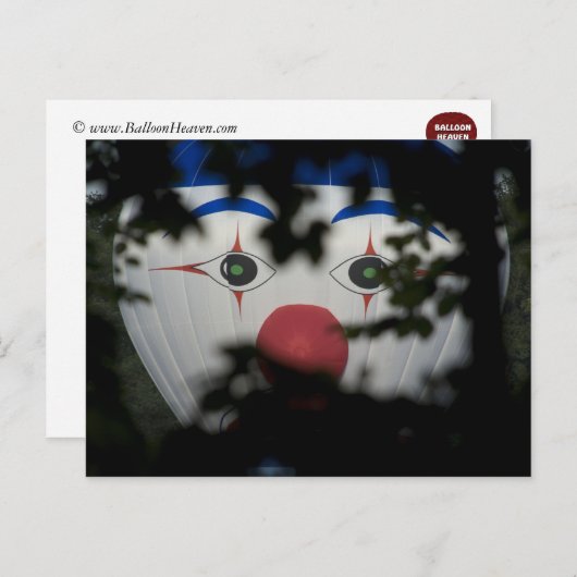 De ogen van een clown briefkaart (Voorkant / Achterkant)