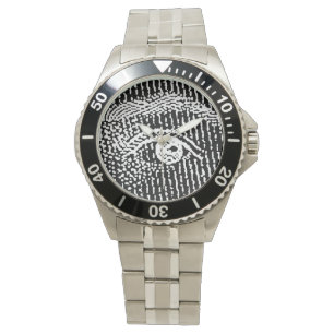 De ogen van Koningin Elizabeth kijken Horloge
