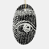 De ogen van Queen Elizabeth Keramisch Ornament (Rechts)