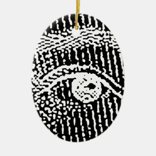 De ogen van Queen Elizabeth Keramisch Ornament