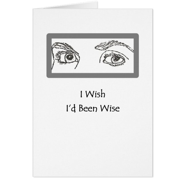 De ogen zeggen dat het allemaal Collectie is (Voorkant)