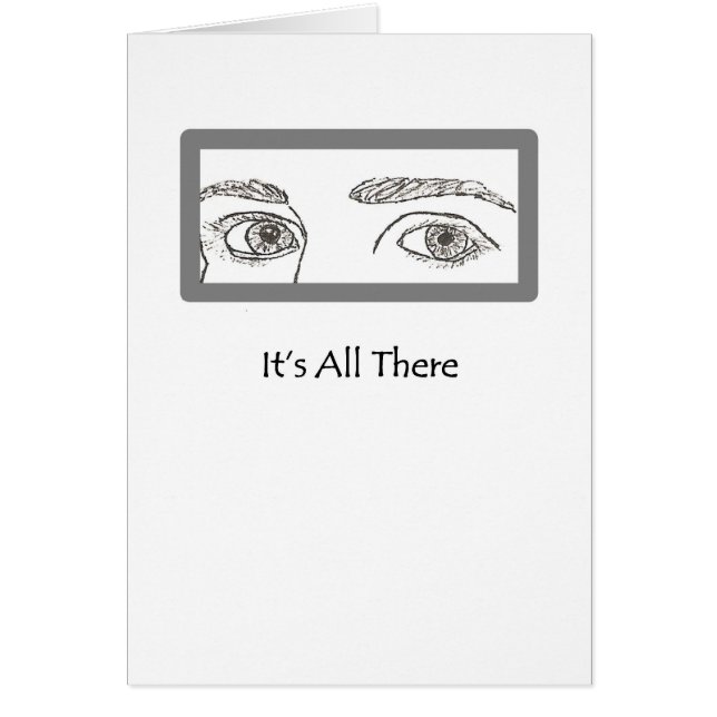 De ogen zeggen dat het allemaal Collectie is (Voorkant)