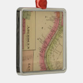 De Ohio-rivier en Valley 2 Metalen Ornament (Rechts)