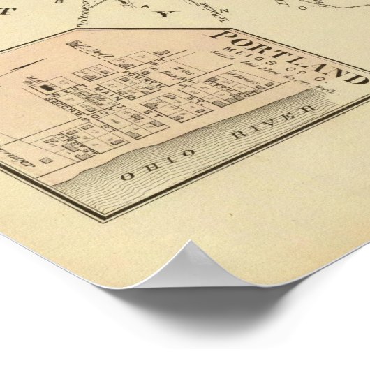 De Ohio-rivier en Valley 2 Poster (Hoek)