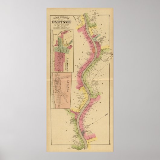 De Ohio-rivier en Valley 2 Poster (Voorkant)