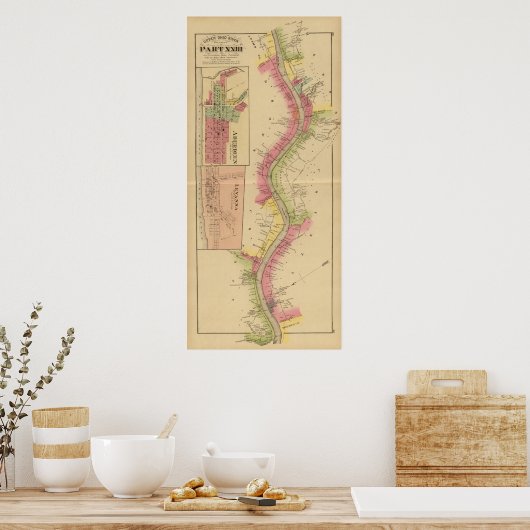 De Ohio-rivier en Valley 2 Poster (Keuken)