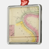 De Ohio-rivier en Valley 3 Metalen Ornament (Links)