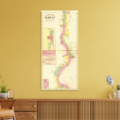 De Ohio-rivier en Valley 4 Canvas Afdruk (Insitu (Woonkamer))