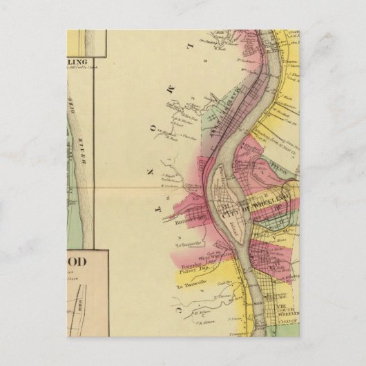 De Ohio-rivier en Valley 5 Briefkaart (Voorkant)